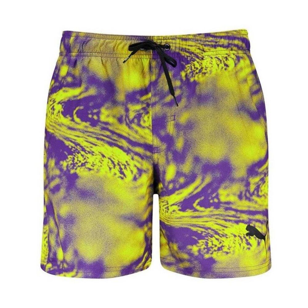 Puma Boys Printed Quick Dry Swim Shorts / Violet Purple